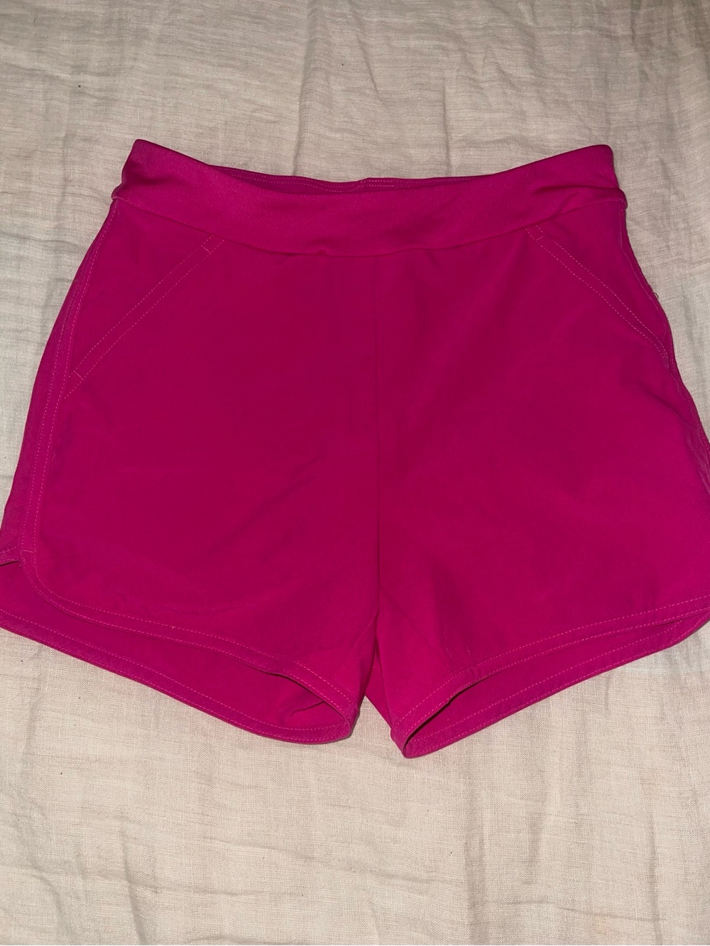 Lands' End Kids Hot Pink Swim Trunks